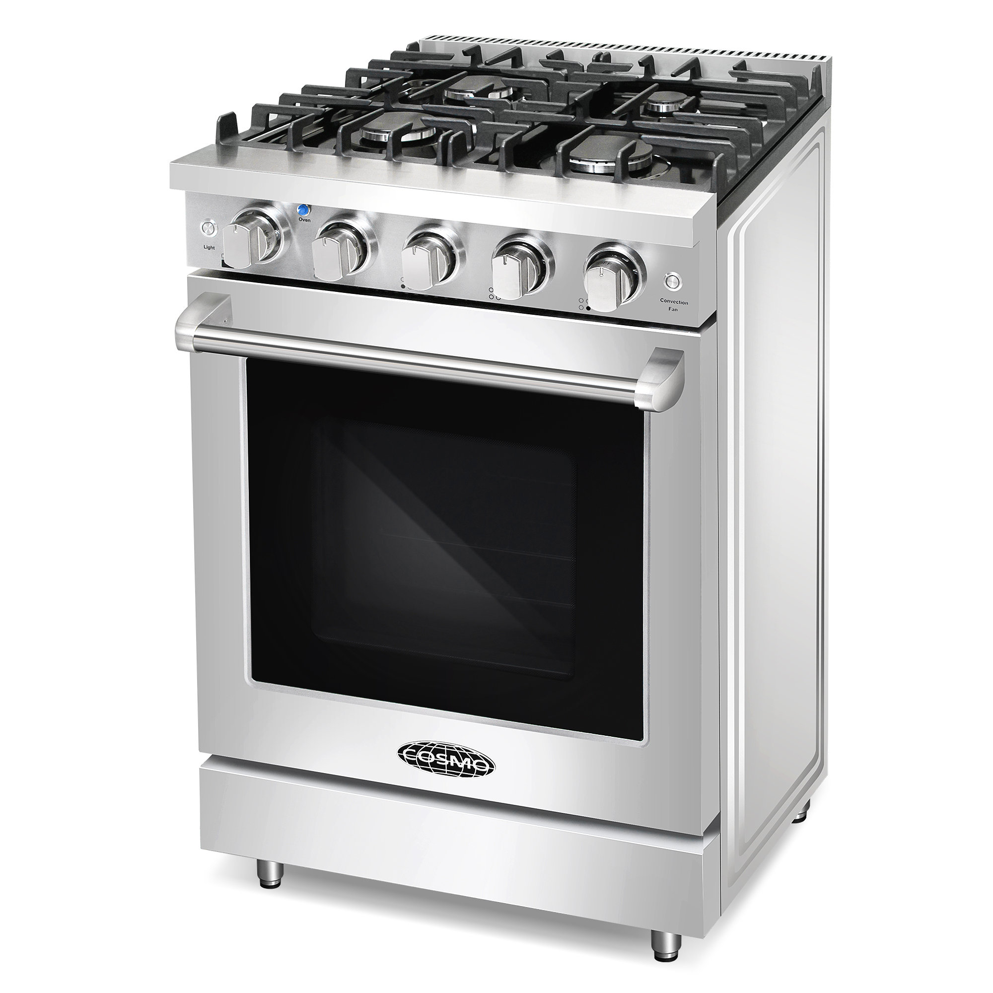 Cosmo 24 in. Haven Collection 3.73 cu. ft. Gas Range with 4 Sealed